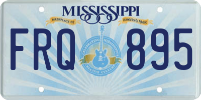 MS license plate FRQ895