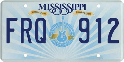 MS license plate FRQ912