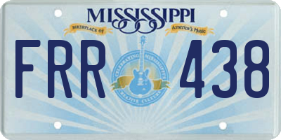 MS license plate FRR438