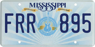 MS license plate FRR895