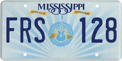 MS license plate FRS128