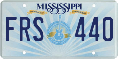 MS license plate FRS440