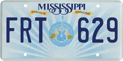 MS license plate FRT629