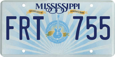 MS license plate FRT755
