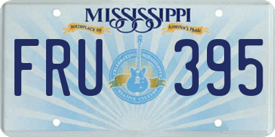 MS license plate FRU395