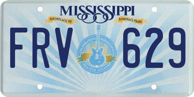 MS license plate FRV629