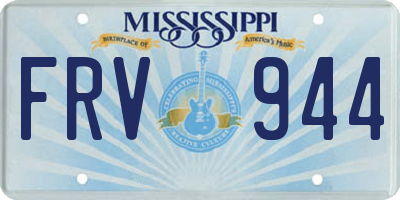 MS license plate FRV944