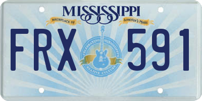 MS license plate FRX591