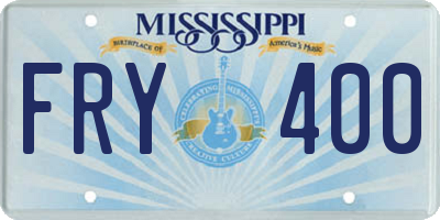 MS license plate FRY400