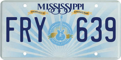 MS license plate FRY639