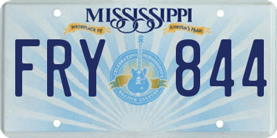 MS license plate FRY844