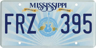 MS license plate FRZ395