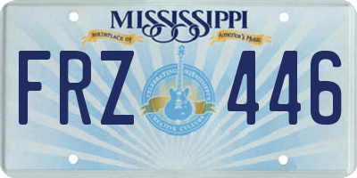 MS license plate FRZ446