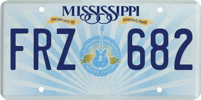 MS license plate FRZ682
