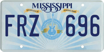 MS license plate FRZ696