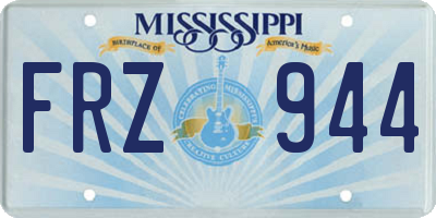 MS license plate FRZ944