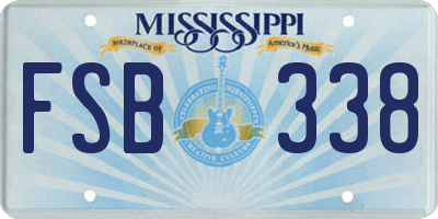 MS license plate FSB338