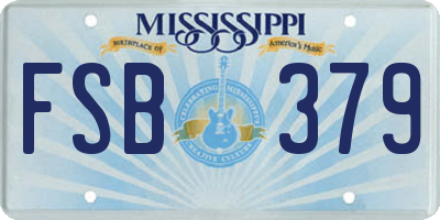 MS license plate FSB379