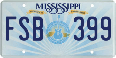 MS license plate FSB399