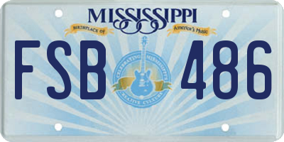MS license plate FSB486