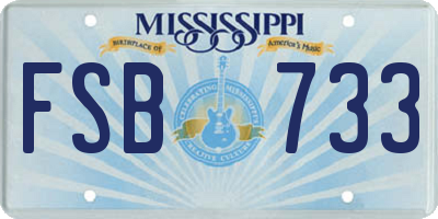 MS license plate FSB733