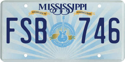 MS license plate FSB746