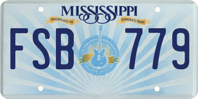 MS license plate FSB779