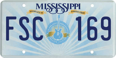 MS license plate FSC169