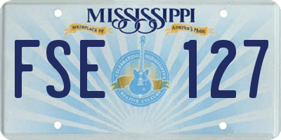MS license plate FSE127