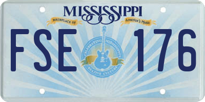 MS license plate FSE176