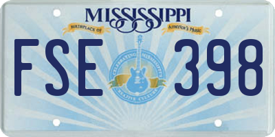 MS license plate FSE398
