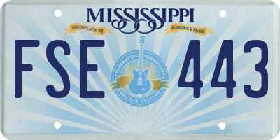 MS license plate FSE443