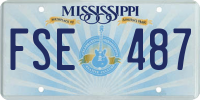 MS license plate FSE487