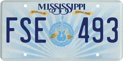 MS license plate FSE493