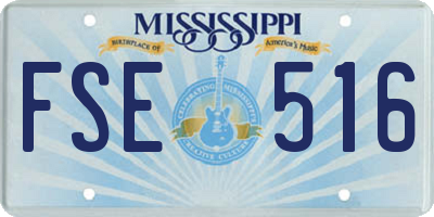MS license plate FSE516