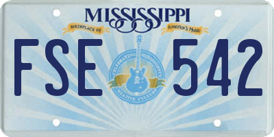 MS license plate FSE542