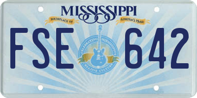 MS license plate FSE642