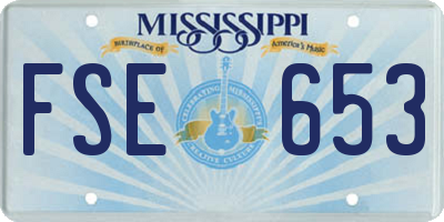 MS license plate FSE653