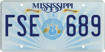 MS license plate FSE689