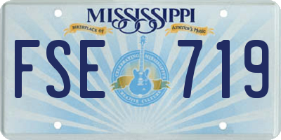 MS license plate FSE719