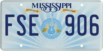 MS license plate FSE906