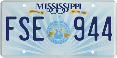 MS license plate FSE944