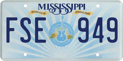 MS license plate FSE949