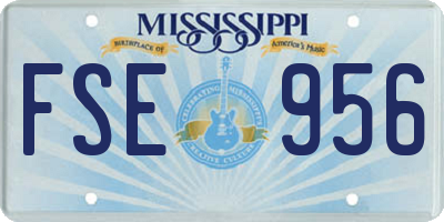 MS license plate FSE956