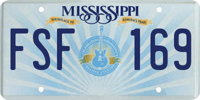 MS license plate FSF169
