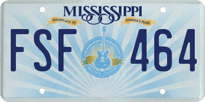 MS license plate FSF464