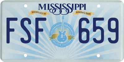 MS license plate FSF659