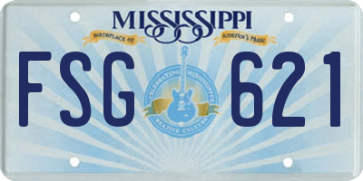 MS license plate FSG621