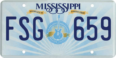 MS license plate FSG659