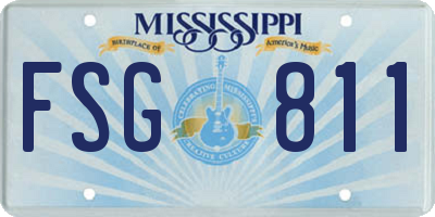 MS license plate FSG811